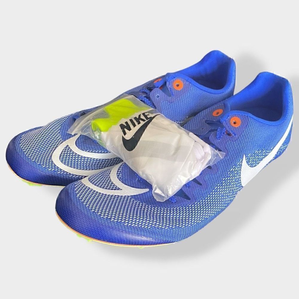 Nike Zoom Ja Fly 4 Racer Blue Track Sprint Spikes DR2741-400 Mens size 8 New - Picture 2 of 12